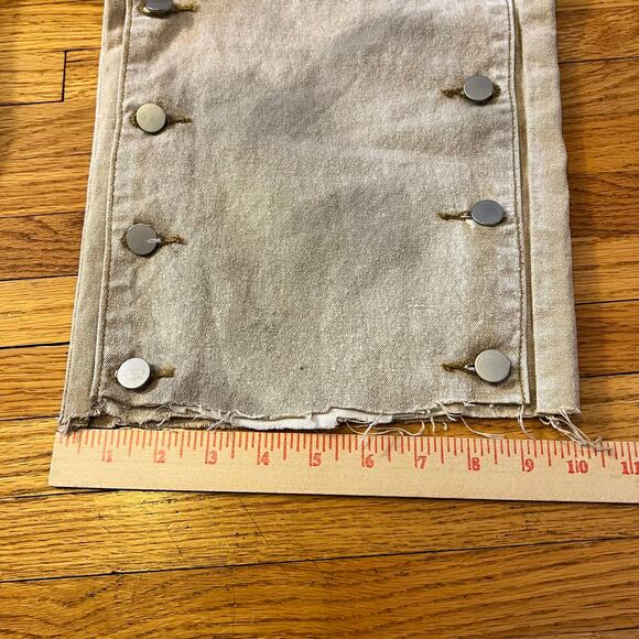 MNML Jeans Pants Mens 42 Button Front Panels Button Fly Straight ** - Picture 8 of 13